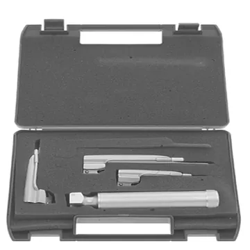 FOREGGER, zestaw laryngoskopu, kompletny, Fig 2 – 4 z 3 łyżkami
