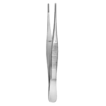 SEMKEN, pinceta anatomiczna, 12 cm z kołkiem, ryflowana