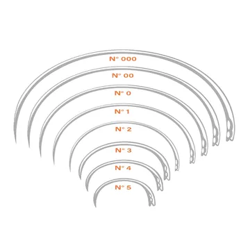 igła chirurgiczna „E”, okrągła, ucho sprężynowe, 0,8 x 32 mm Fig. 3 1 opak. = 12 sztuk