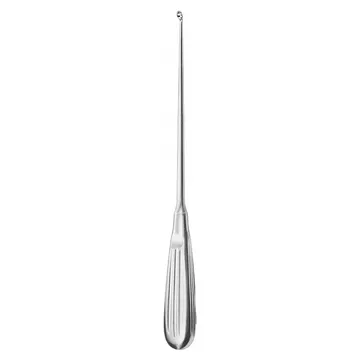 łyżeczka kostna, wygięta, 25 cm, 4,4 mm, ostra