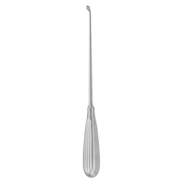 łyżeczka kostna, wygięta, 25 cm, 6,0 mm